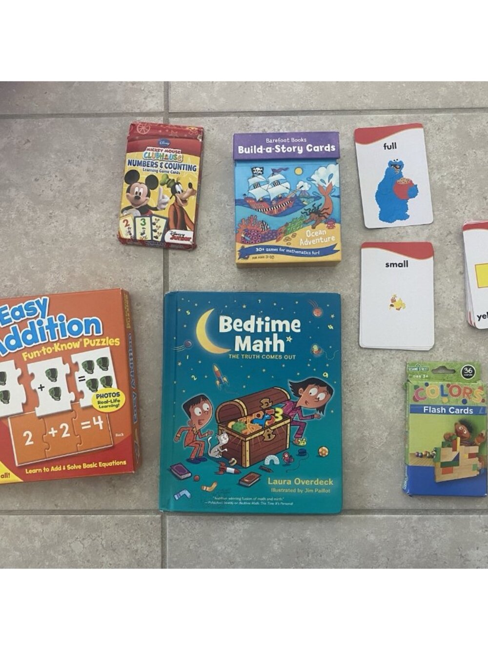Preschool educational Lot Of Flash Cards & Learning Math,Colors, Numbers Etc